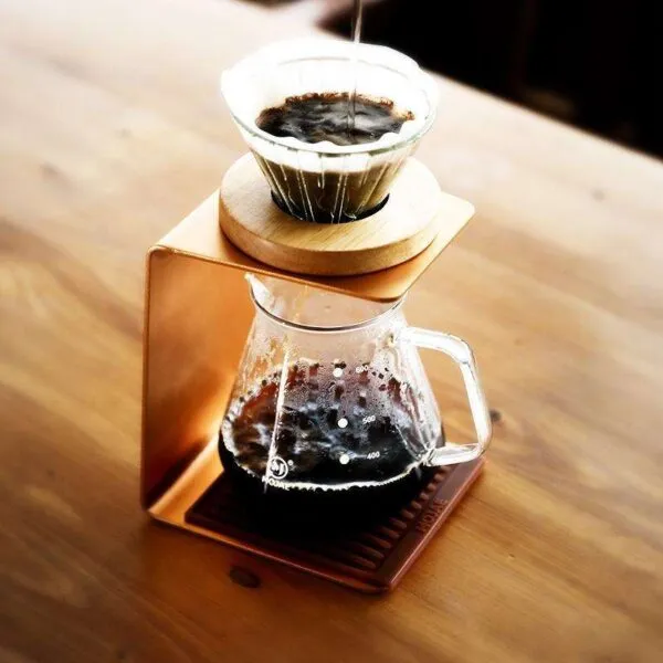 MOJAE Aluminum Pour Over Coffee Dripper, Stand–Holder, Server Combo